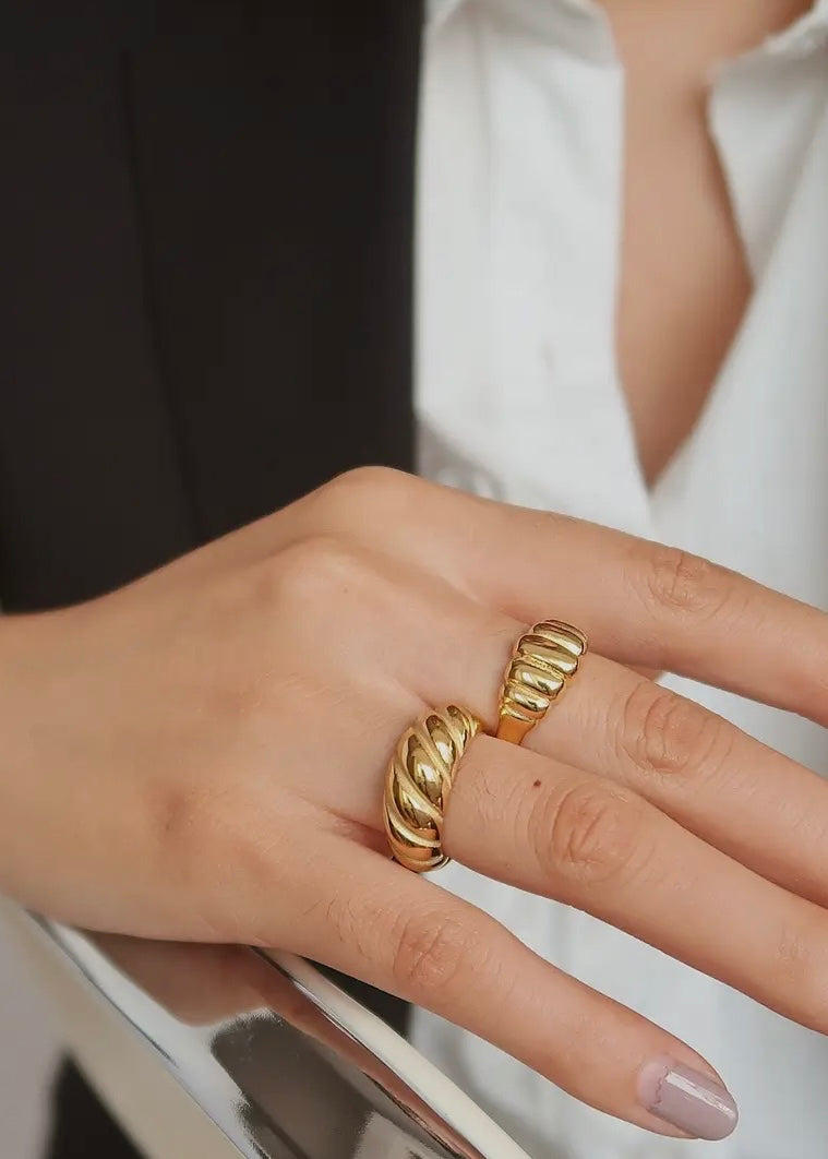 Croissant Dome Ring