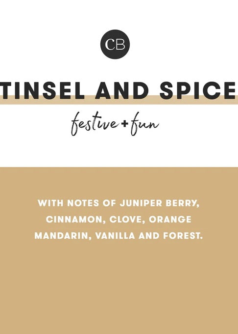 Tinsel & Spice Glimmer Inverted Jar