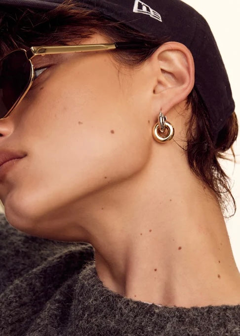 Two-Tone Interlock Hoops