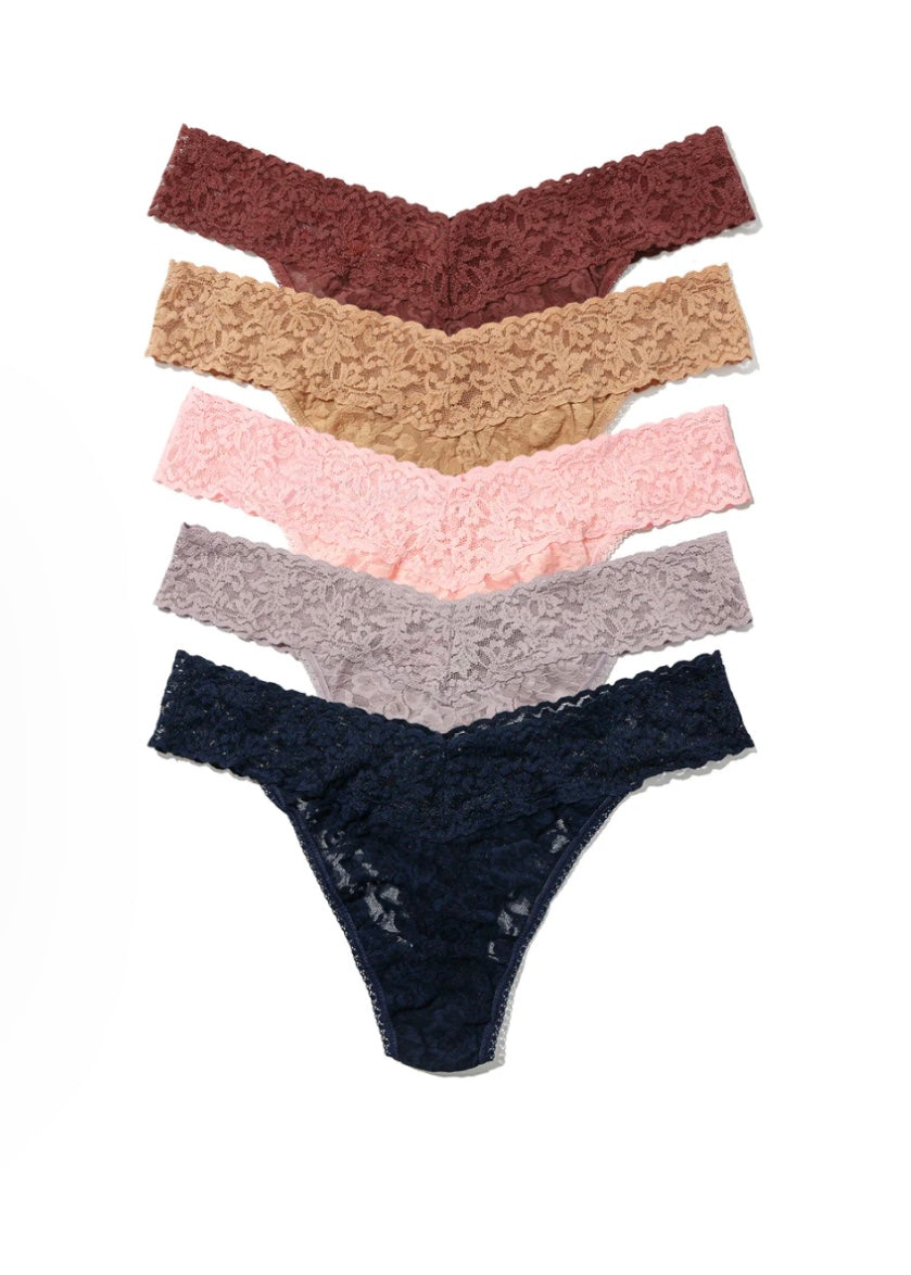 Signature Lace® Thong Holiday 5 Pack Cracker