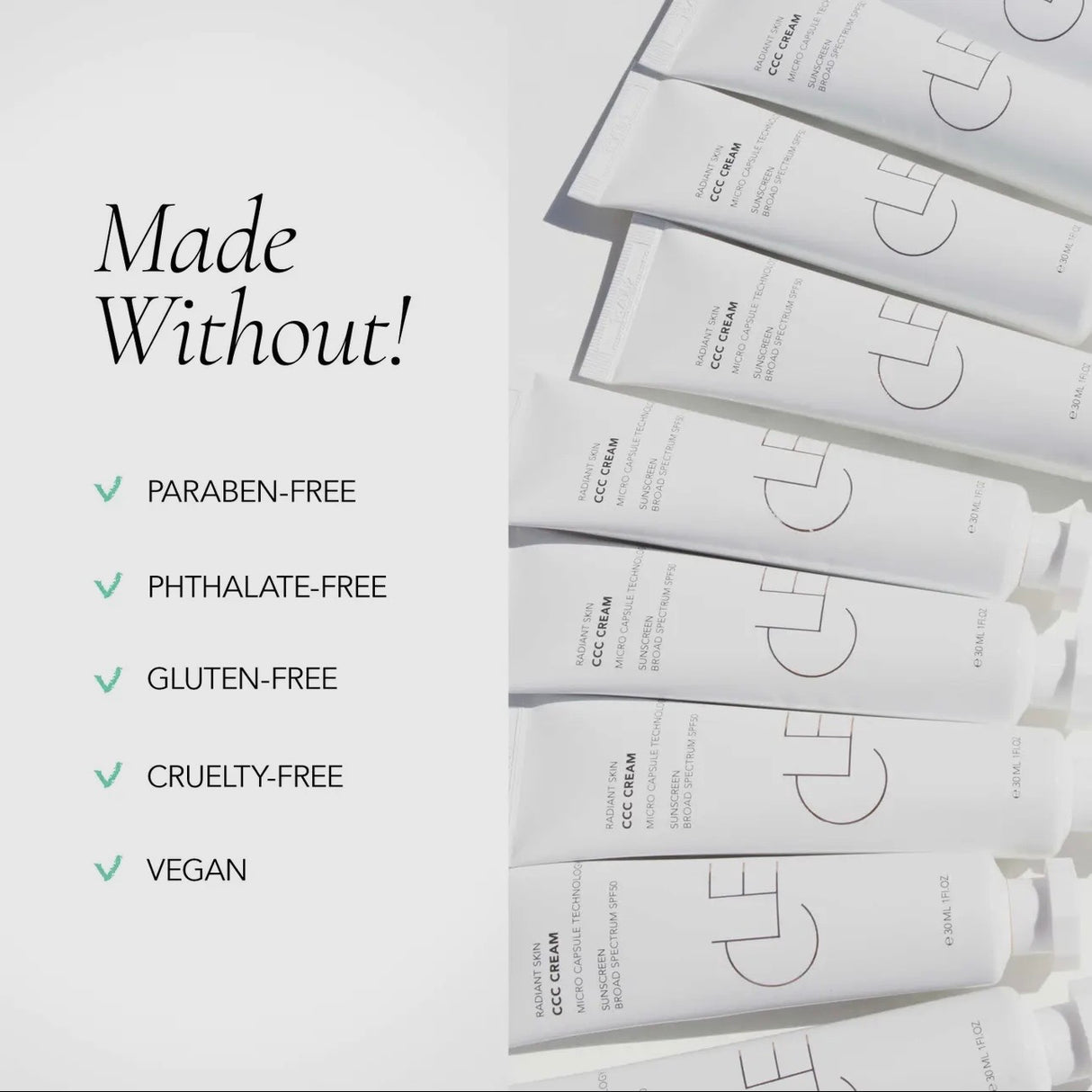 * Online Exclusive Ccc Cream Spf 30 To 50 Tinted Sunscreen - Deeper Shades