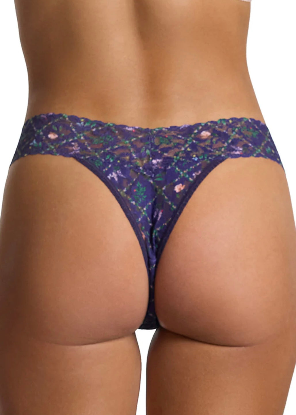 Signature Lace Printed Thong