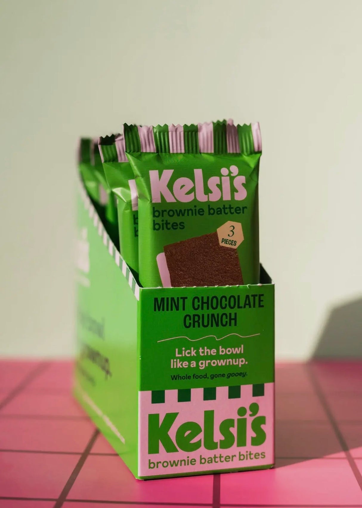 Mint Chocolate Crunch Brownie Batter Bites (DF + GF)