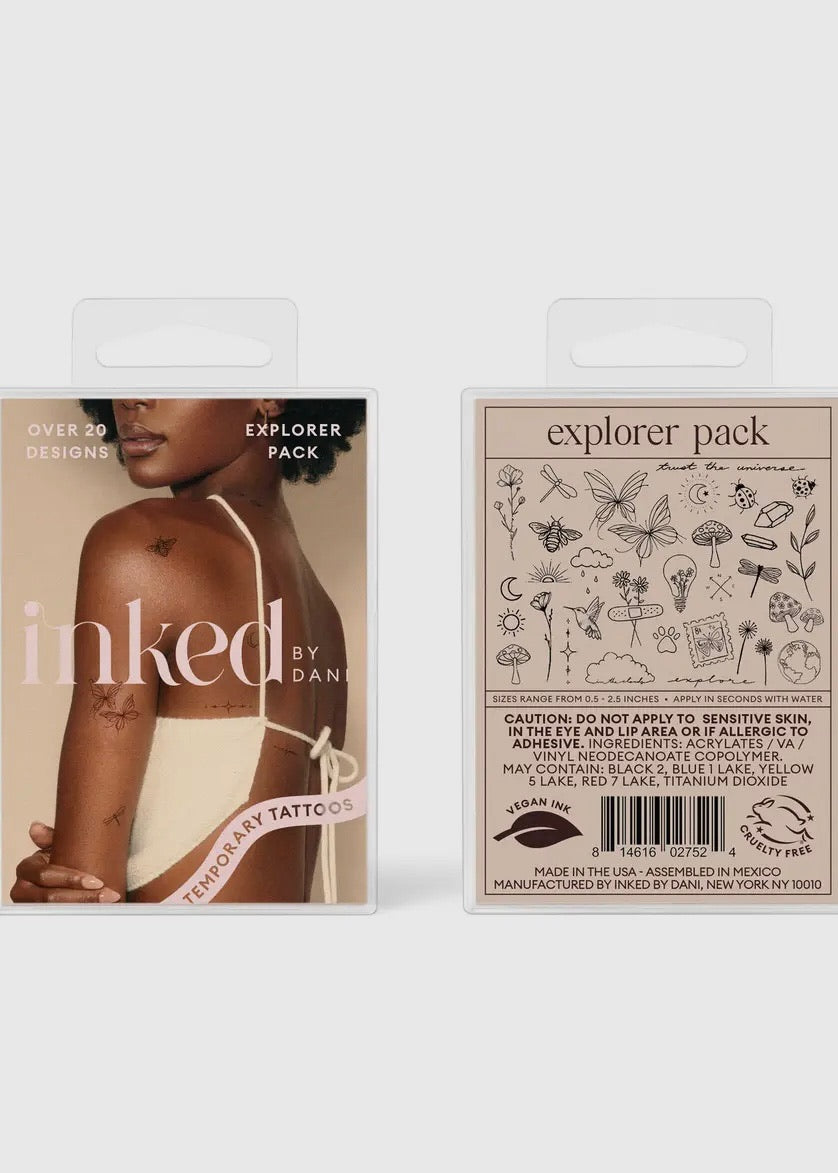 Explorer Temporary Tattoo Pack