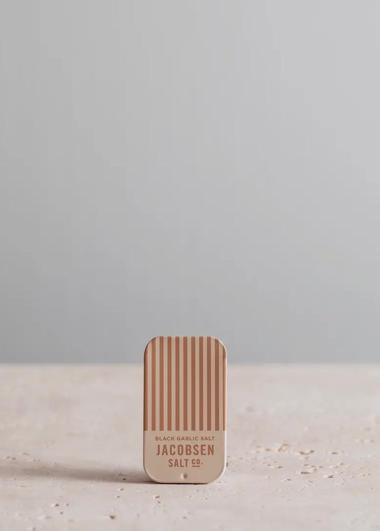 Infused Black Garlic Sea Salt Slide Tin