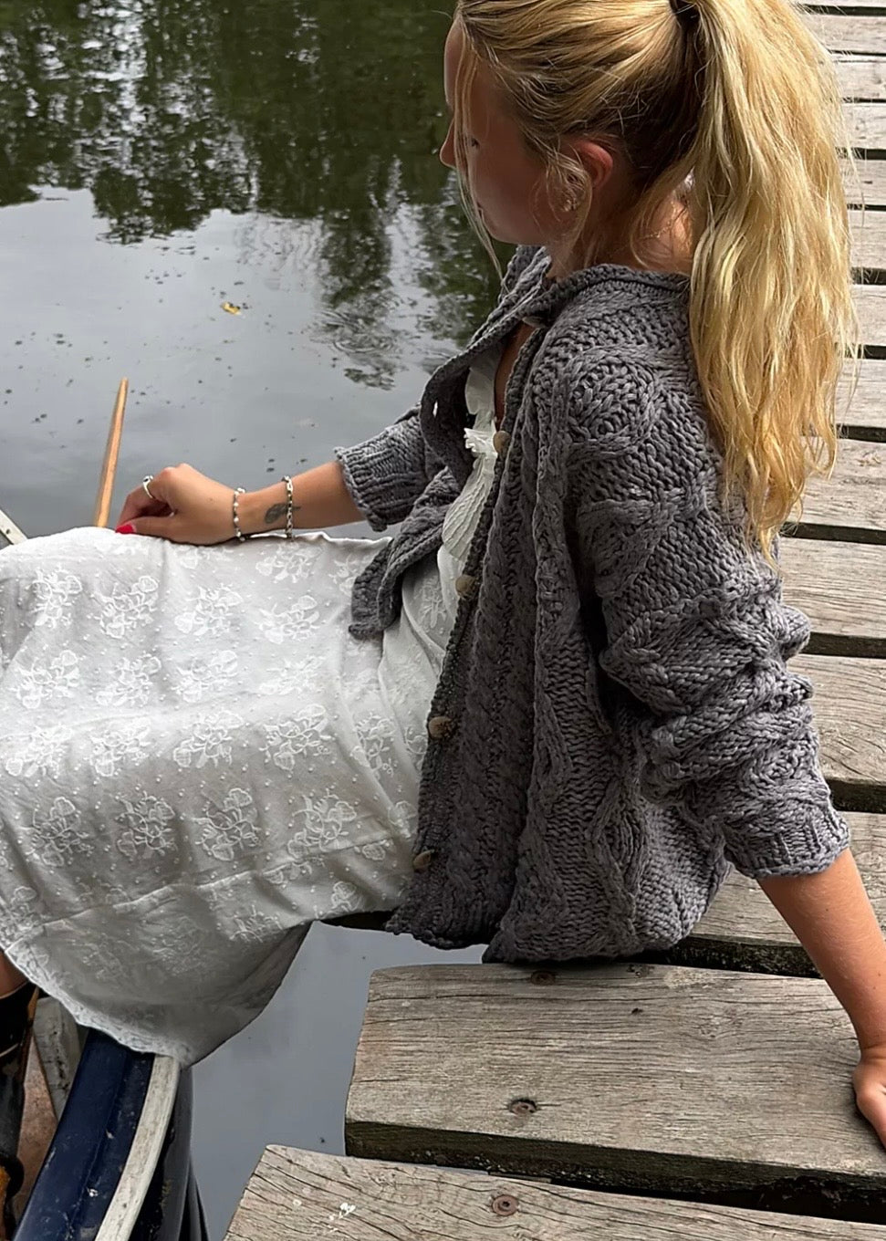 Opal Rollneck Knit Cardi