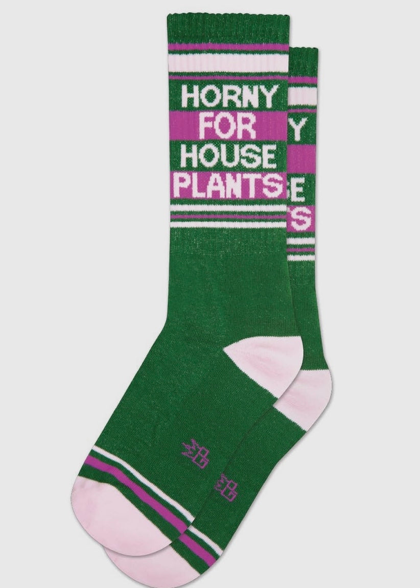 Horny for House Plants Crew Socks