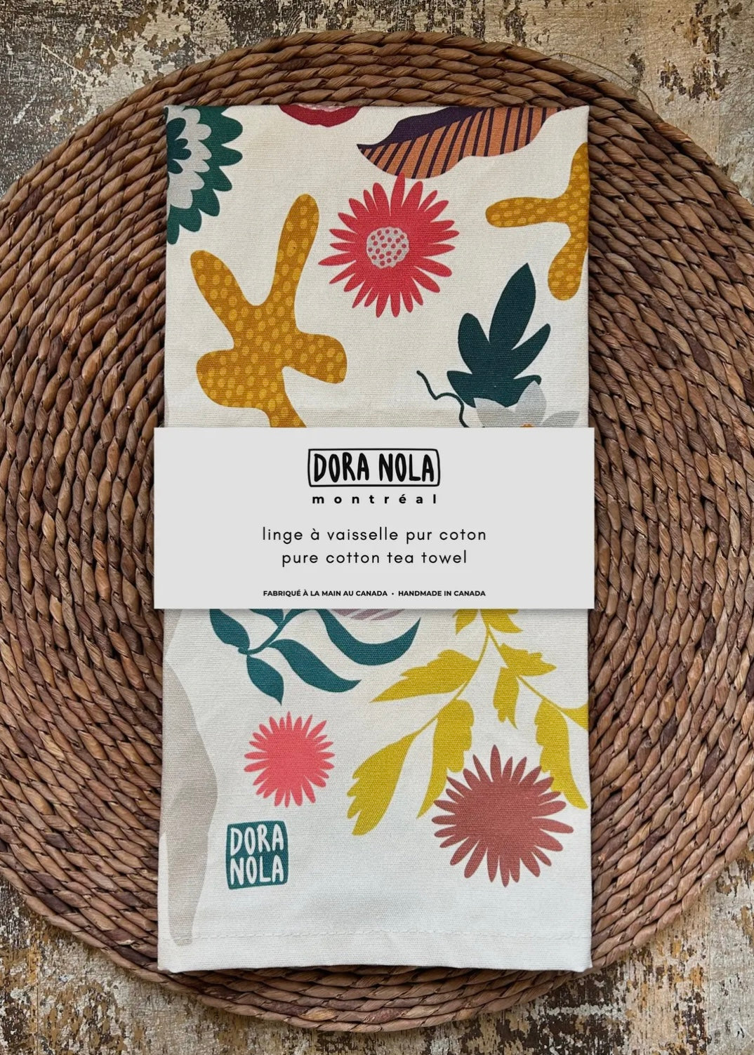 Stories Light Tea Towel