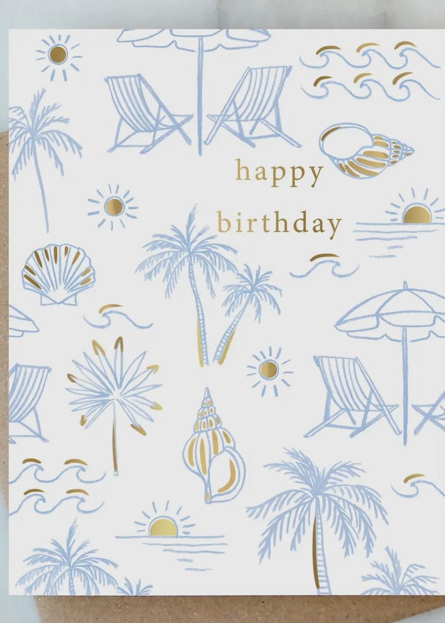 Beachy Birthday Card