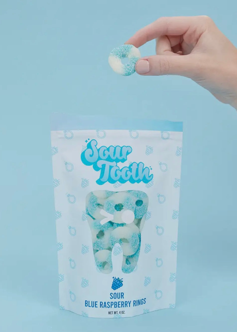 Sour Blue Raspberry Rings