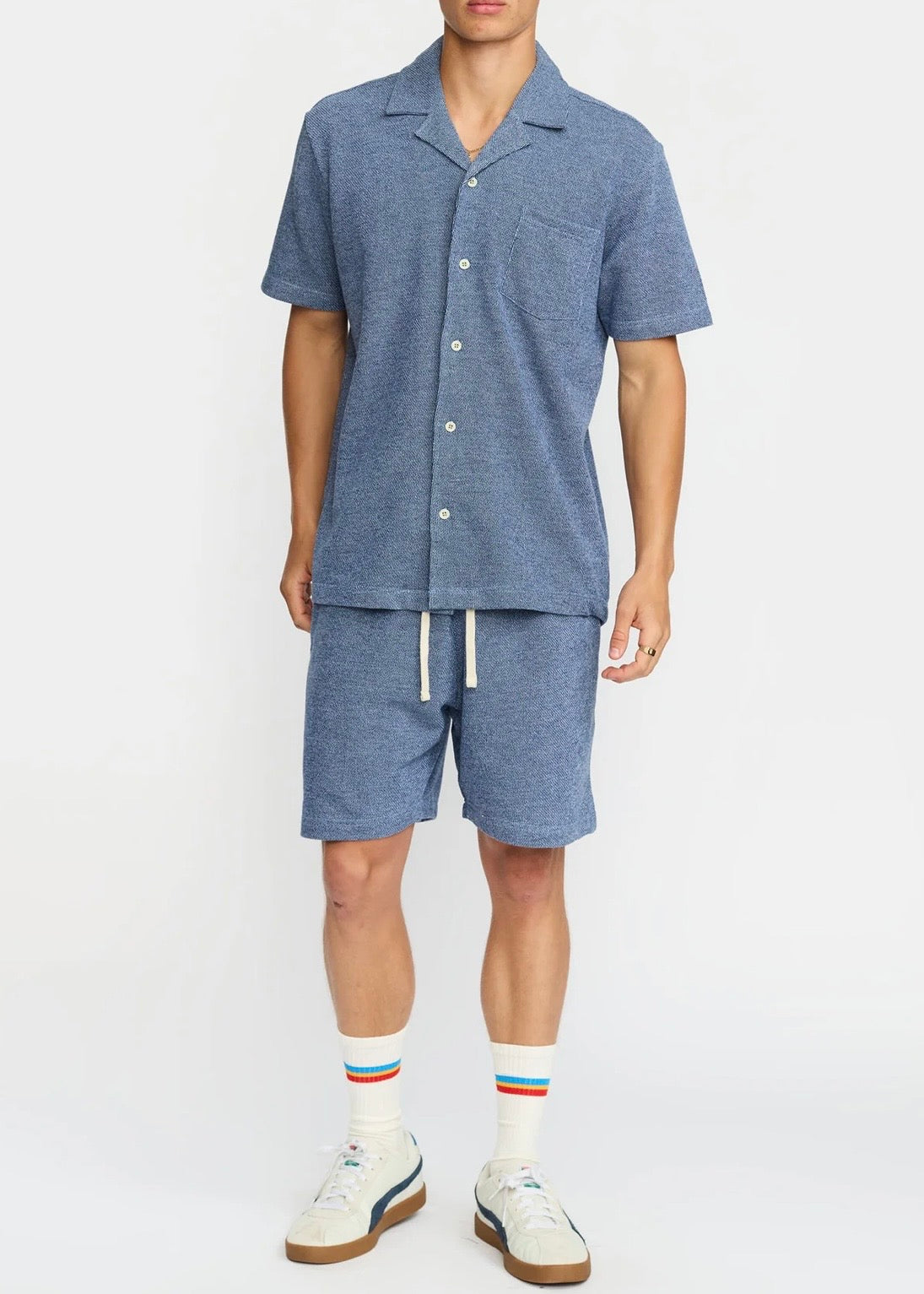 Short-sleeved Cuban Shirt / 3228
