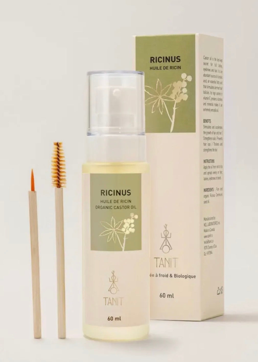 Castor Seed Oil – Pure & Organic Hair & Lash Growth Booster + Bamboo Accessories