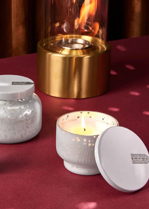 Chestnut Embers Holiday Mercury Inverted Candle