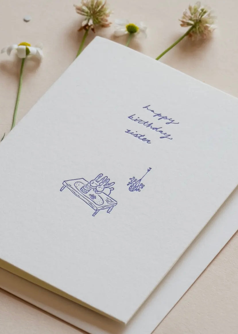 Birthday Sisters Greeting Card