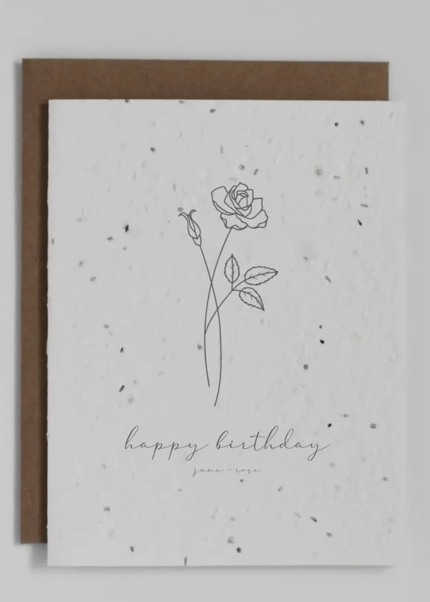 Plantable Greeting Card Birthday