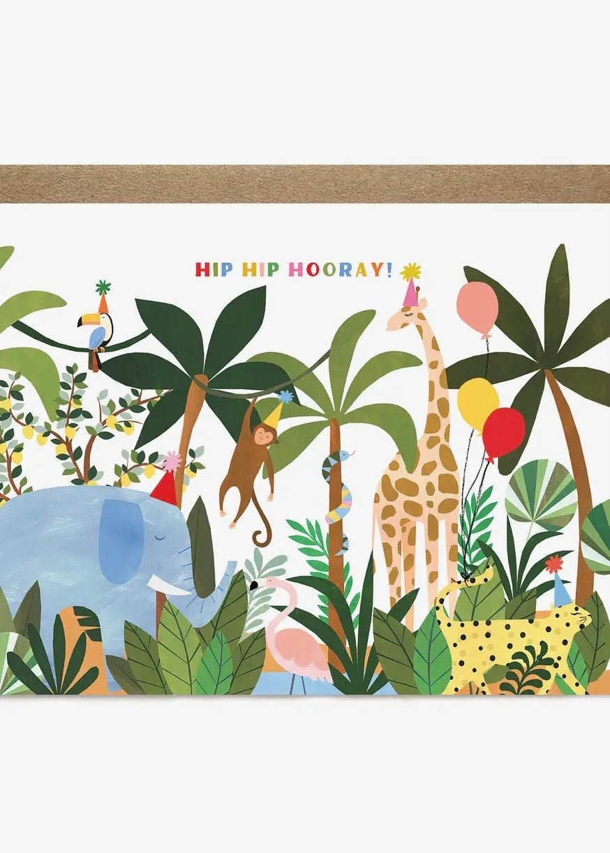 Jungle Party Birthday Card