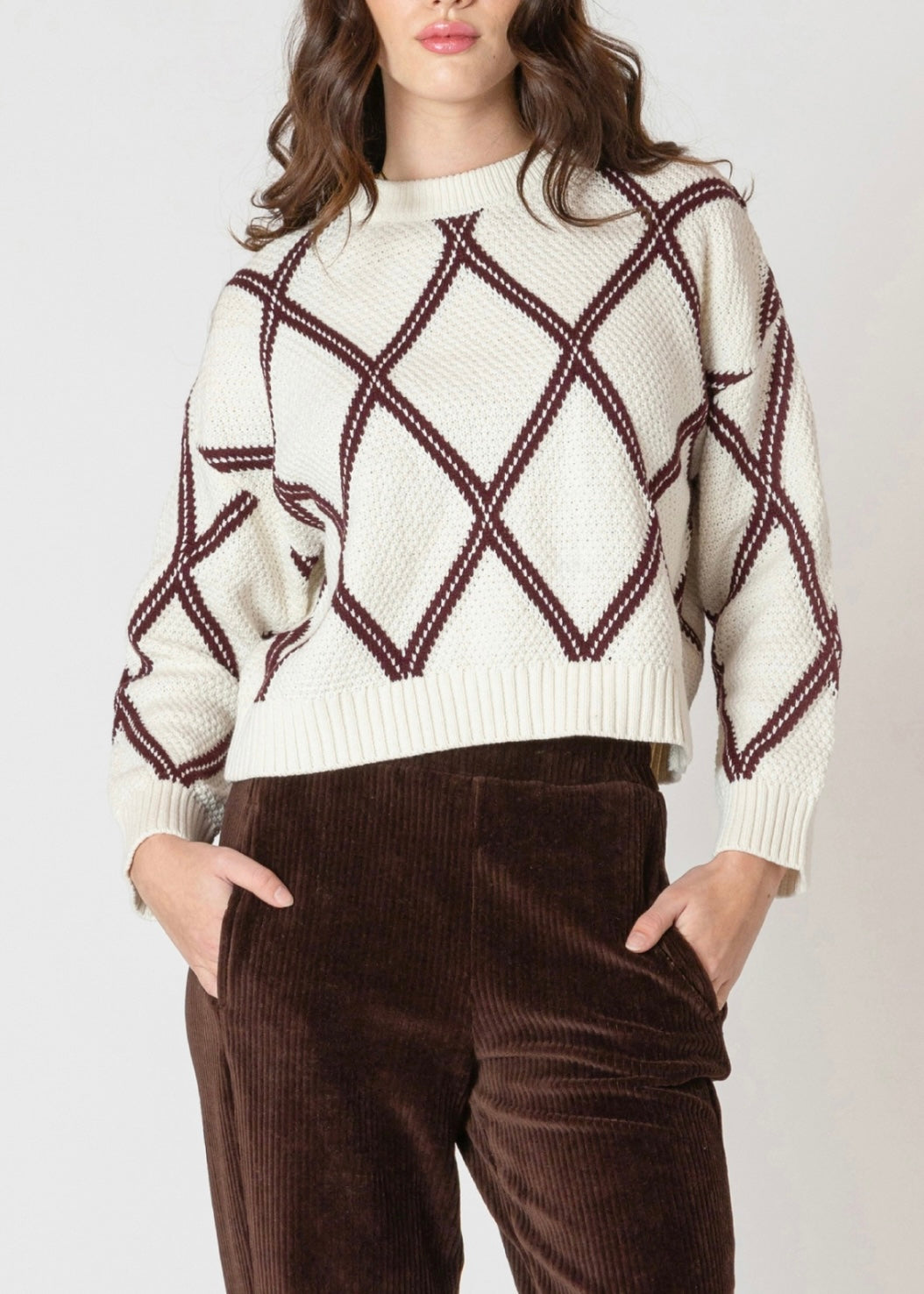 Diamond Check Sweater