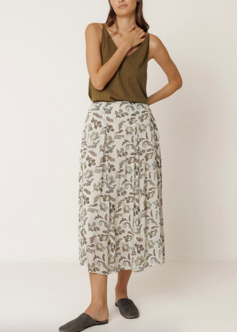 Floral Midi Skirt