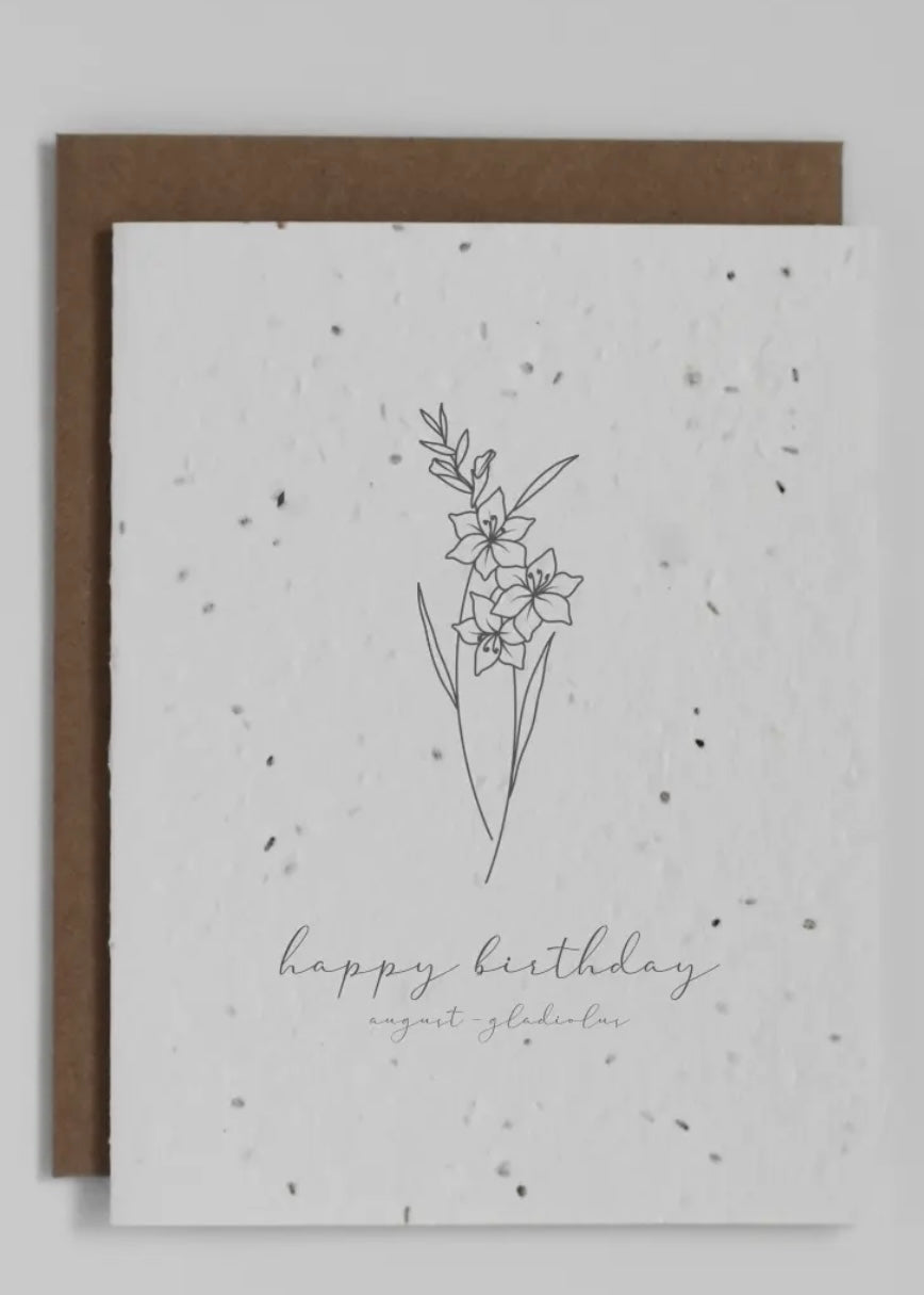 Plantable Greeting Card Birthday
