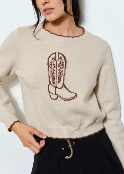 These Boots Were Made for Walking Sweater