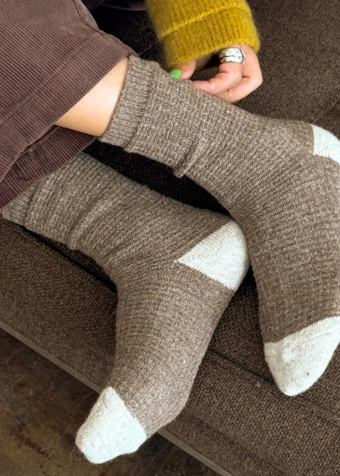 Wool Waffled Socks