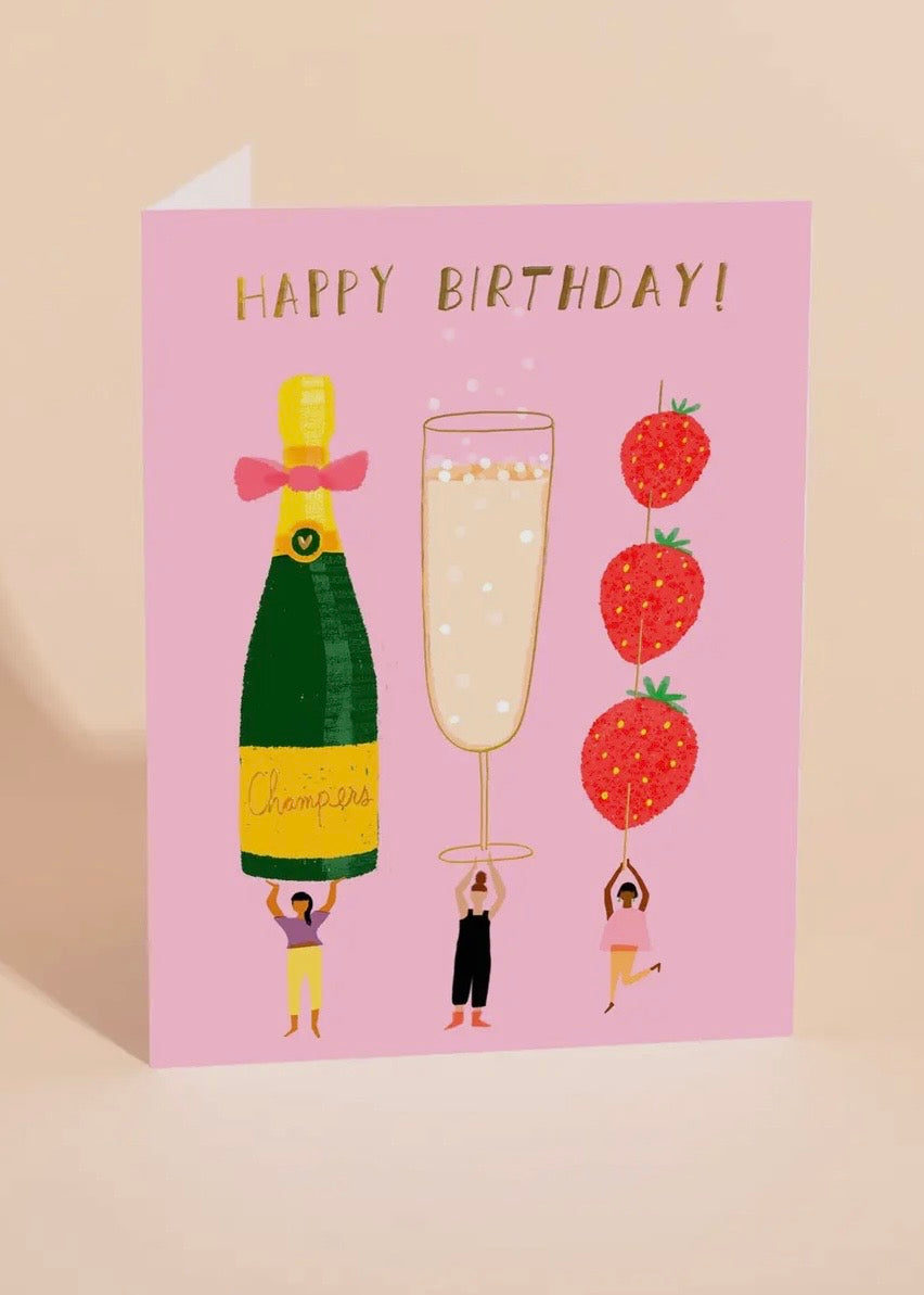 Champagne Wishes Card