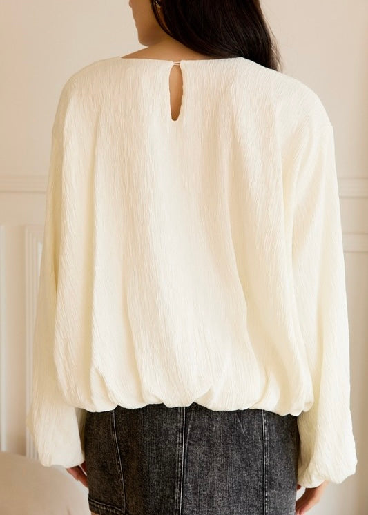 Bubble Hem Blouse