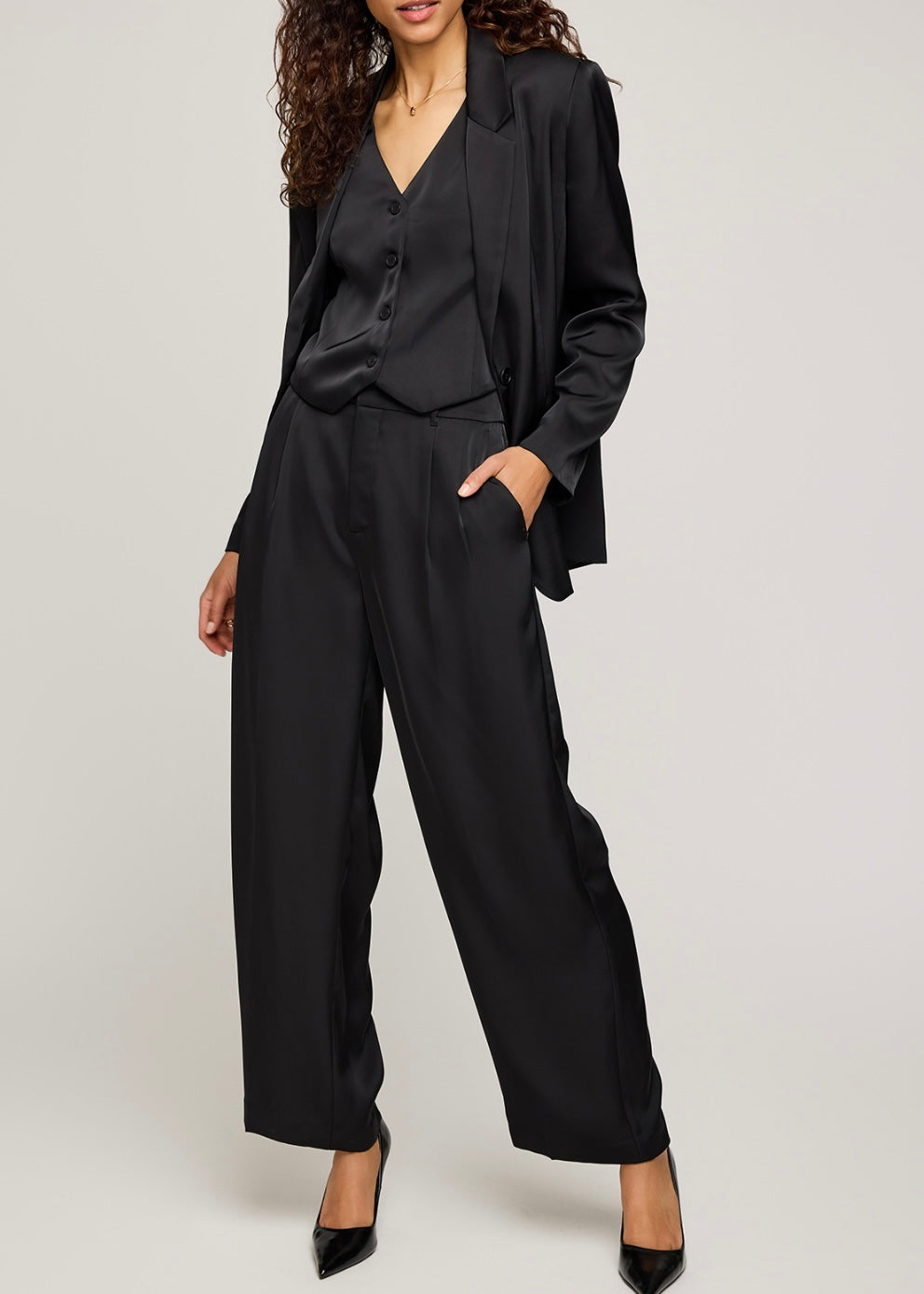 Amelie Satin Effect Pants