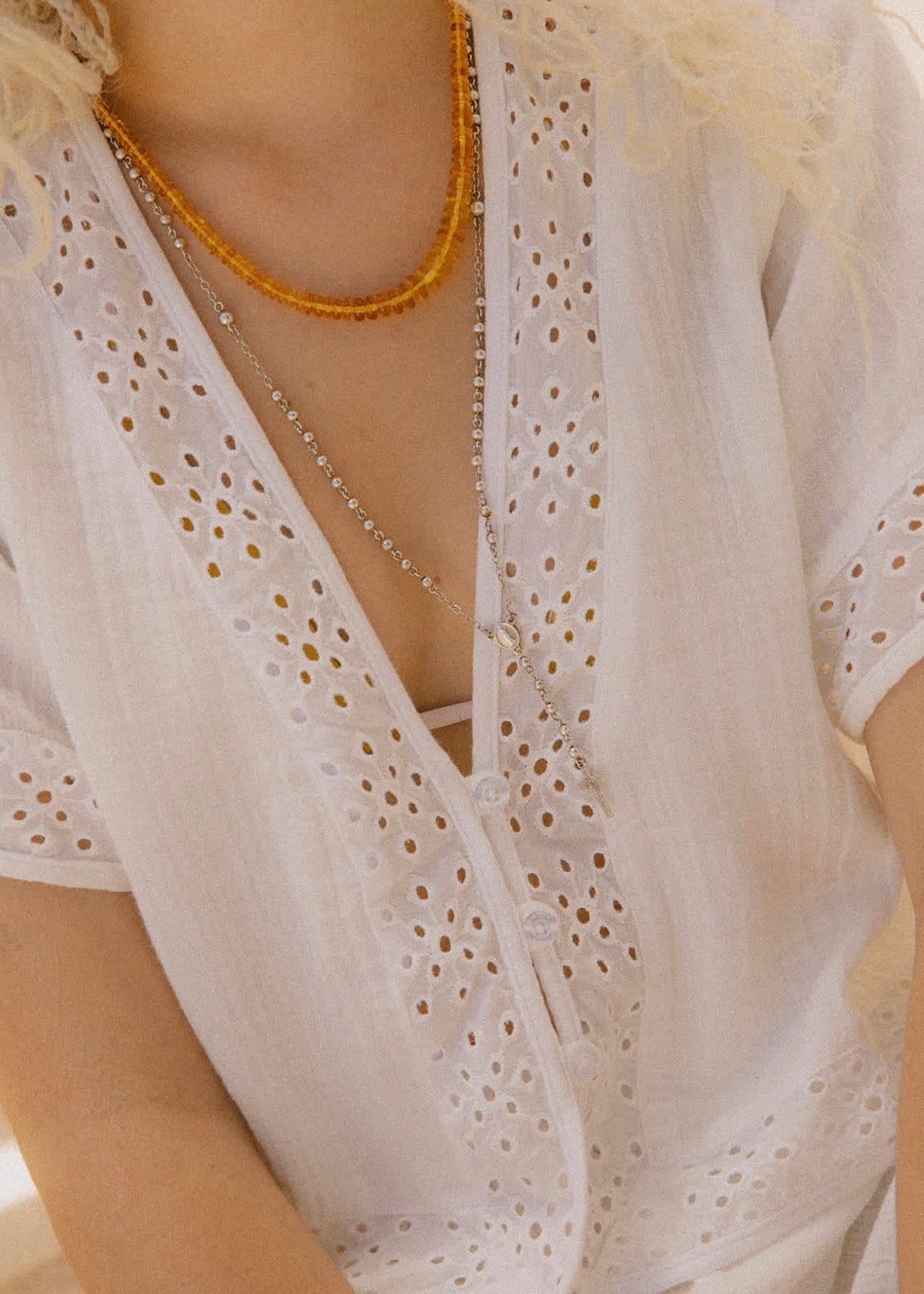 Seaside Eyelet Top