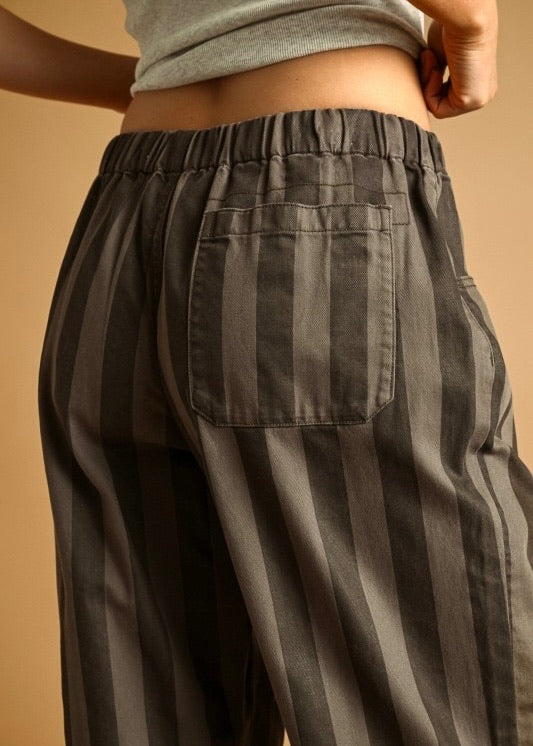 Shelby Wide Stripe Barrel Pants
