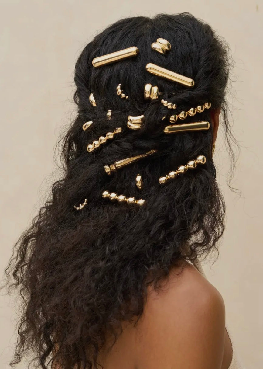 Gold Metal Pony Pins 3 Pc Set