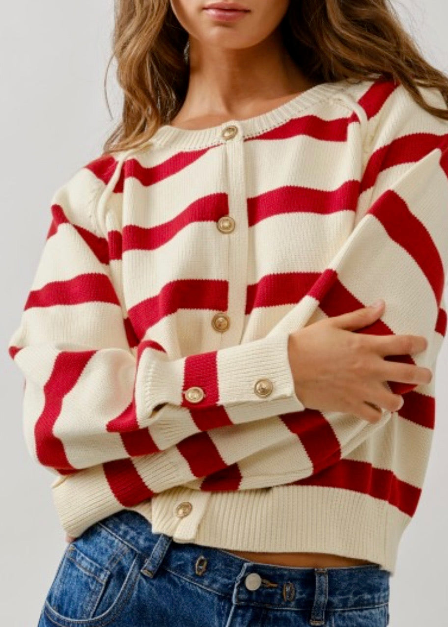 Margo Stripe Cardigan