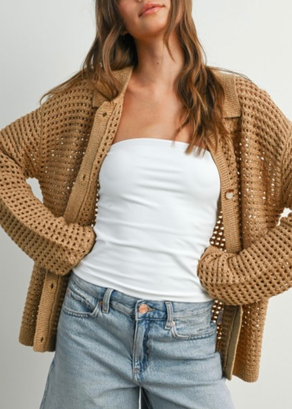 Beca Crochet Cardigan