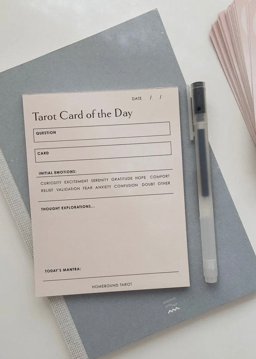 Daily Tarot Reading Pad | Emotions Check-in