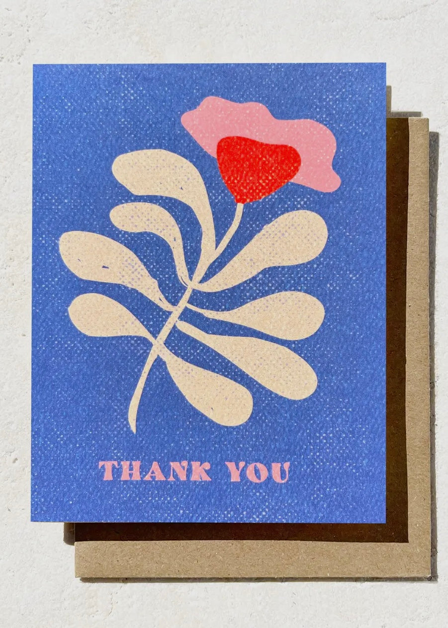 Floral Modern Birthday Card