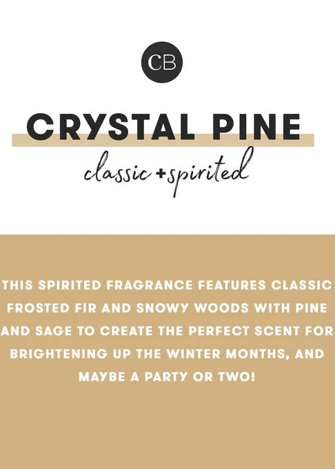 Crystal Pine Glimmer Inverted Candle