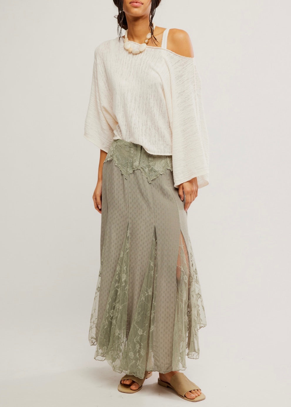 Nice To Meet You Maxi Slip Skirt