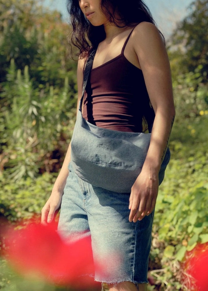 Medium Nylon Crescent Bag