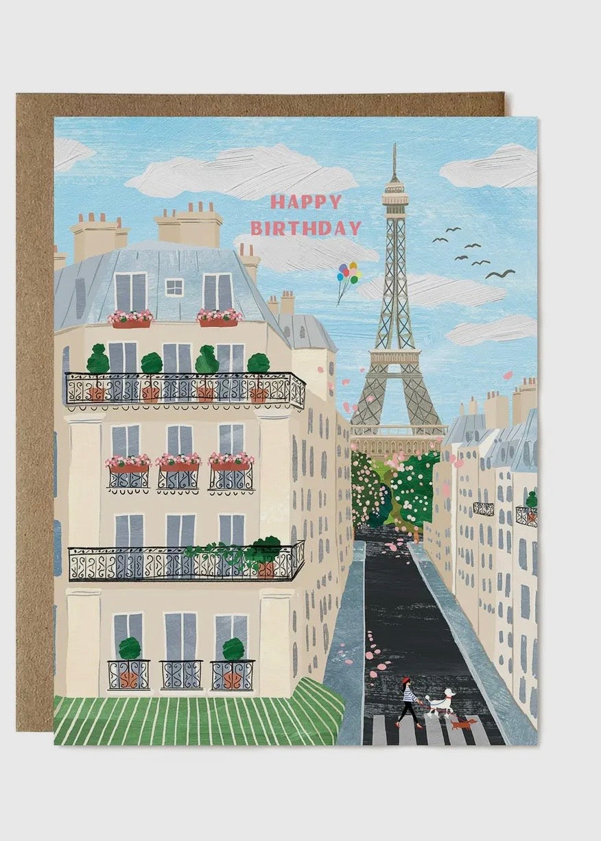 Paris Birthday Card