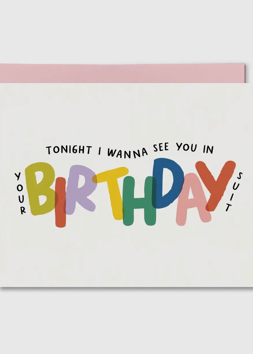 Birthday Suit Card