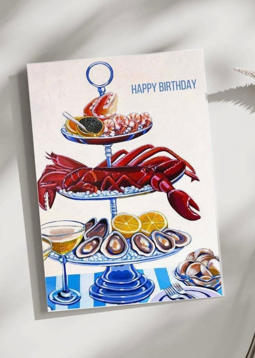 Seafood Tower Card
