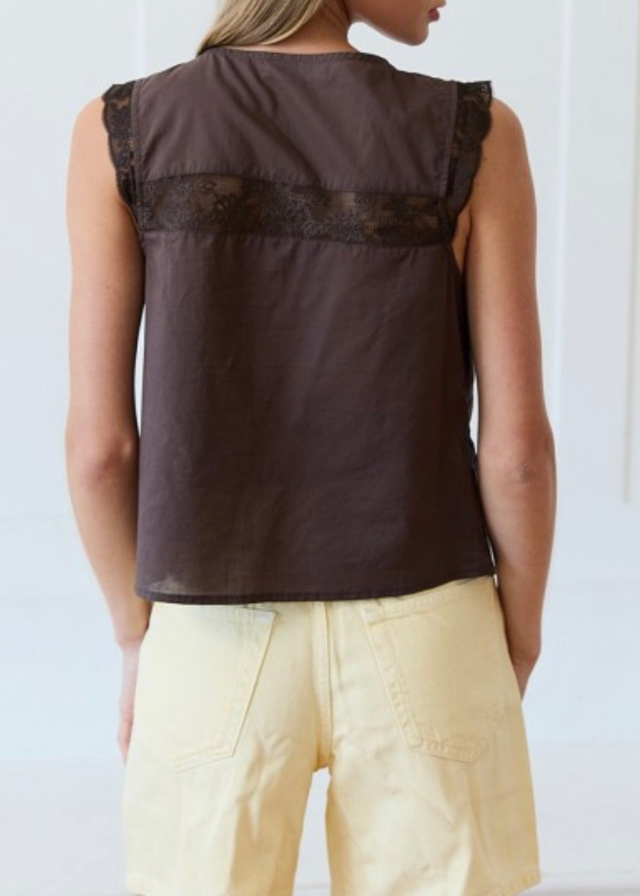 Julianne Lace Tie Top