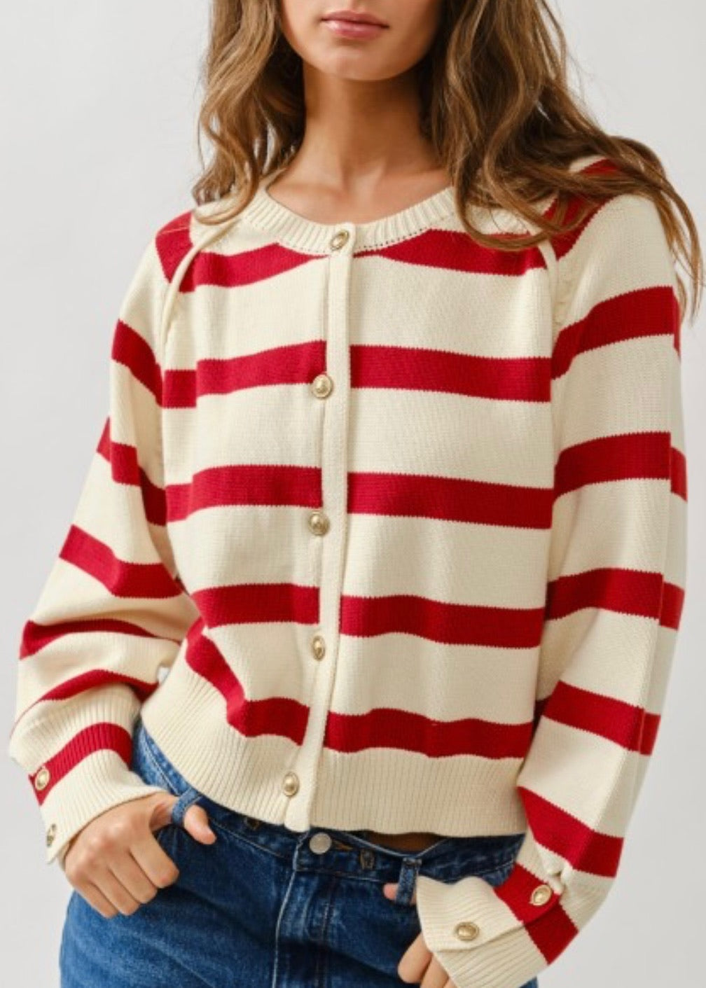 Margo Stripe Cardigan