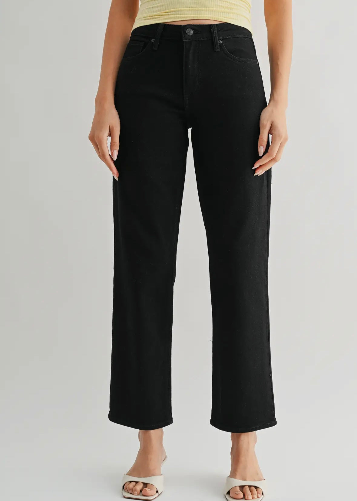 Stretchy Straight Jeans