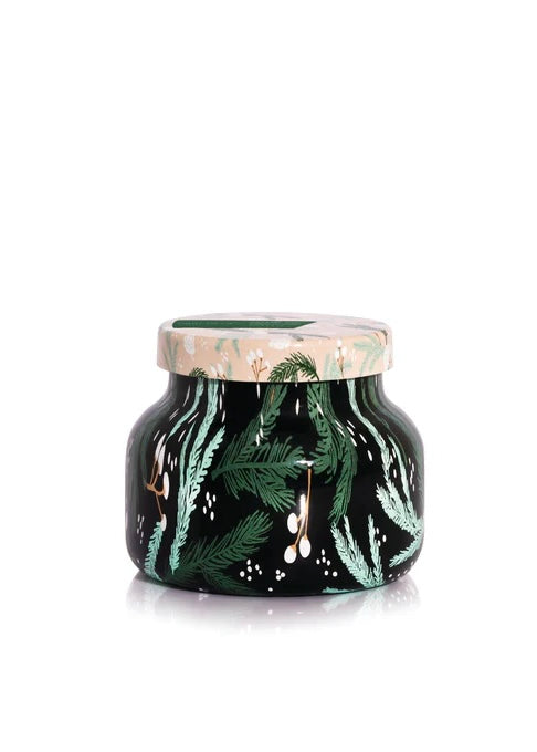 Crystal Pine Holiday Pattern Play Petite Candle
