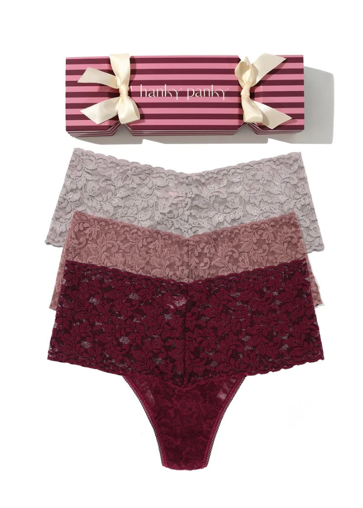 Retro Thong Holiday 3 Pack Cracker