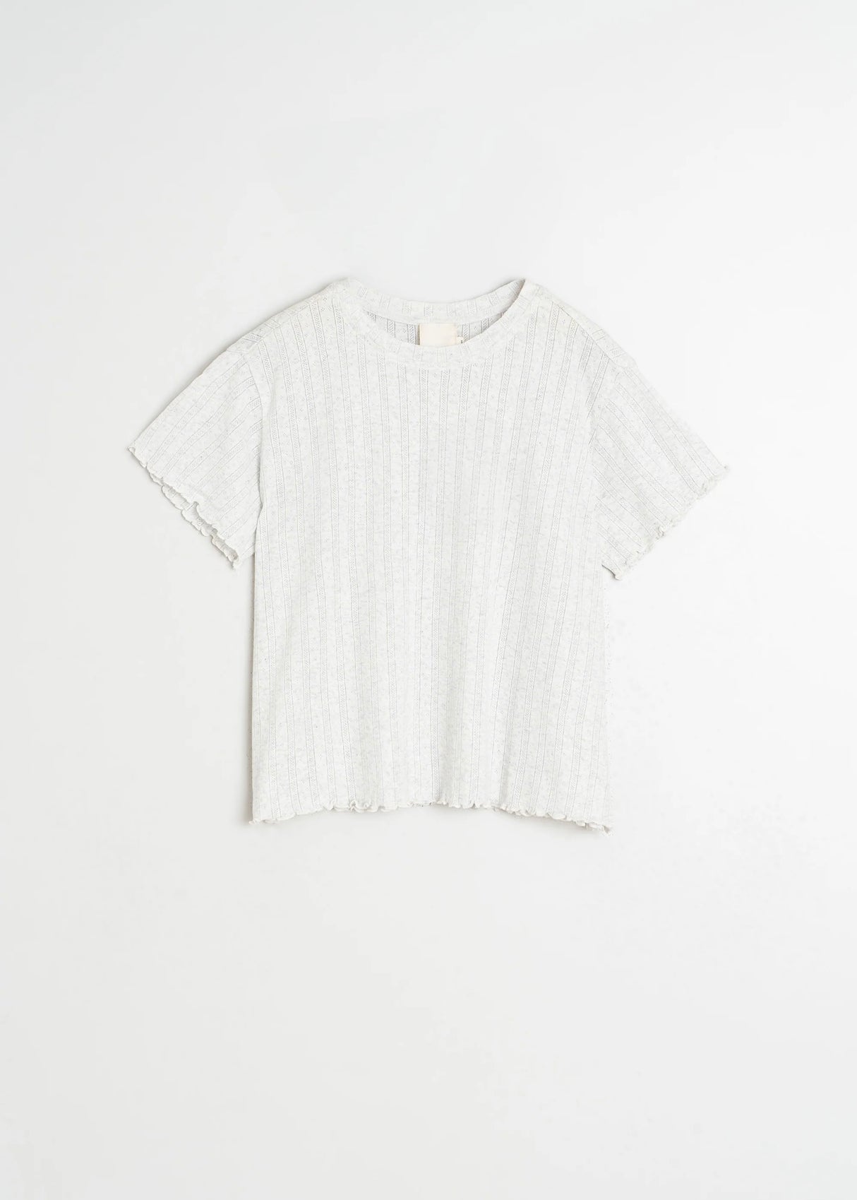 Cropped Rib Shirt