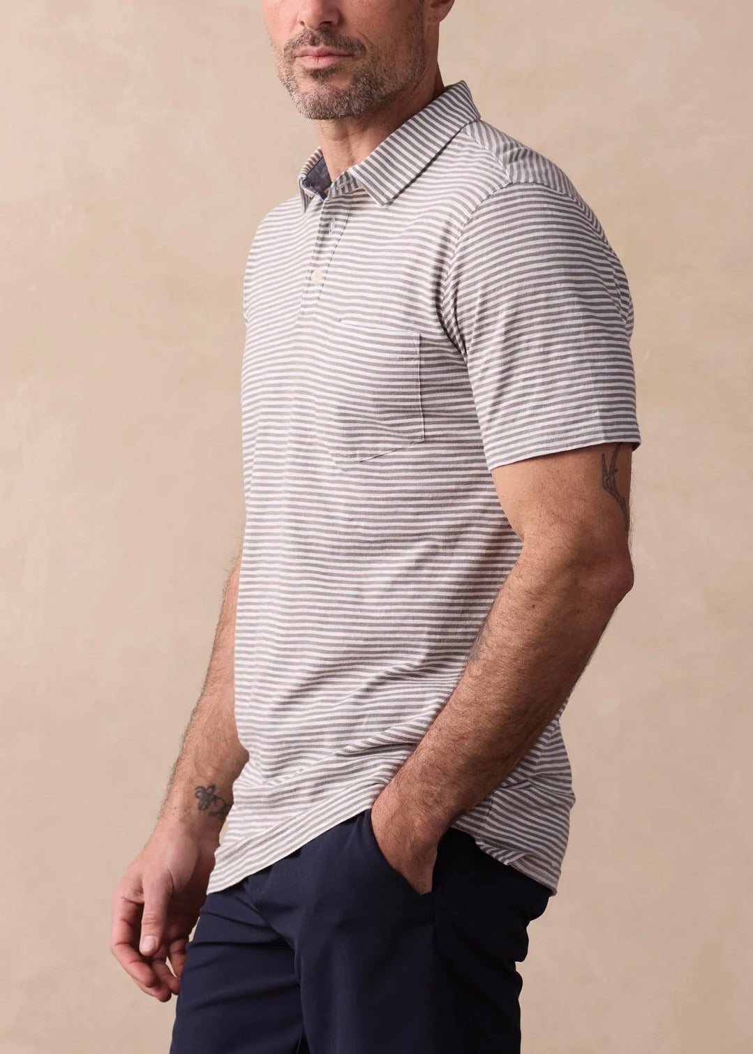 Vintage Slub Pocket Polo