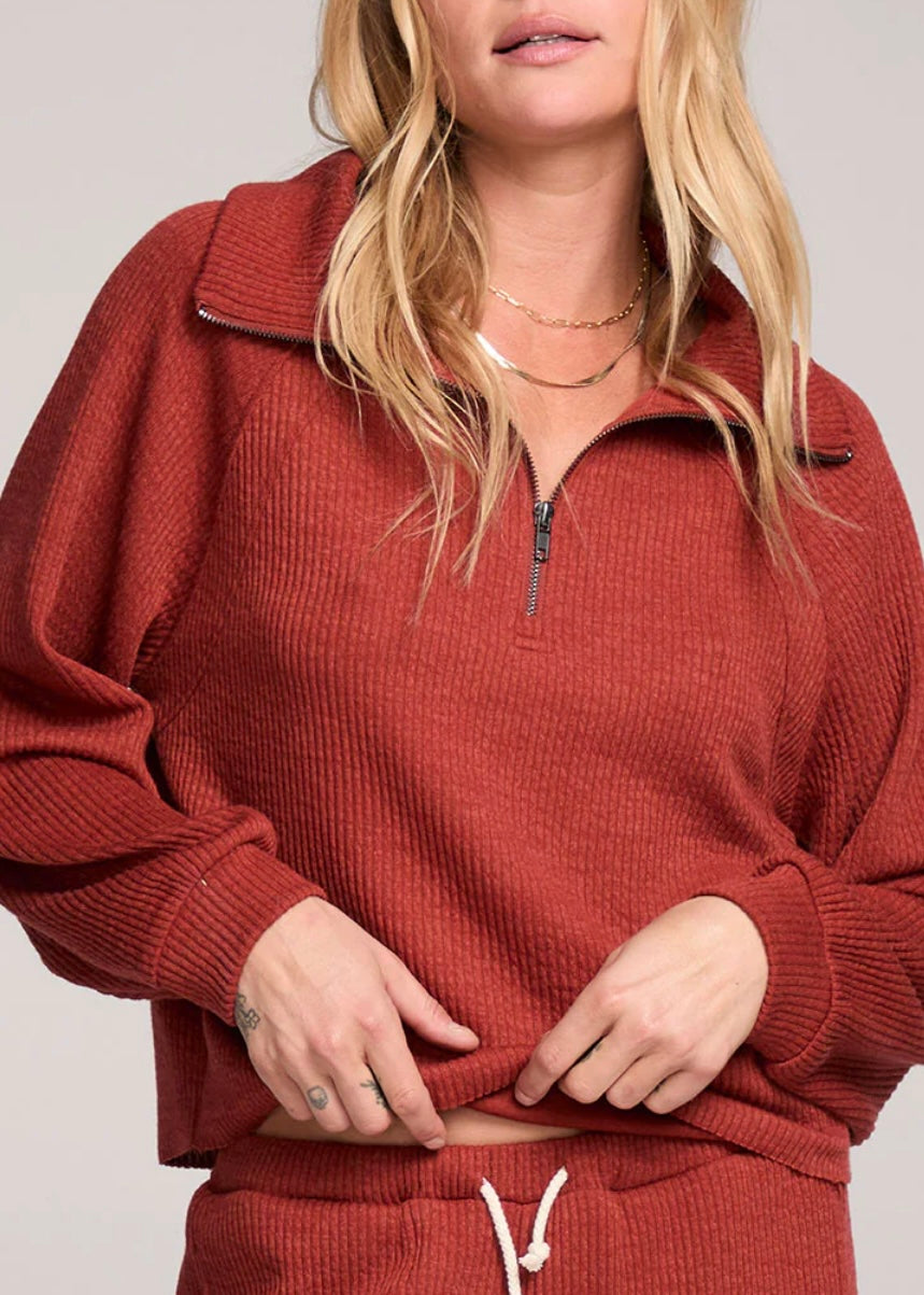 Half Zip Raglan Pullover