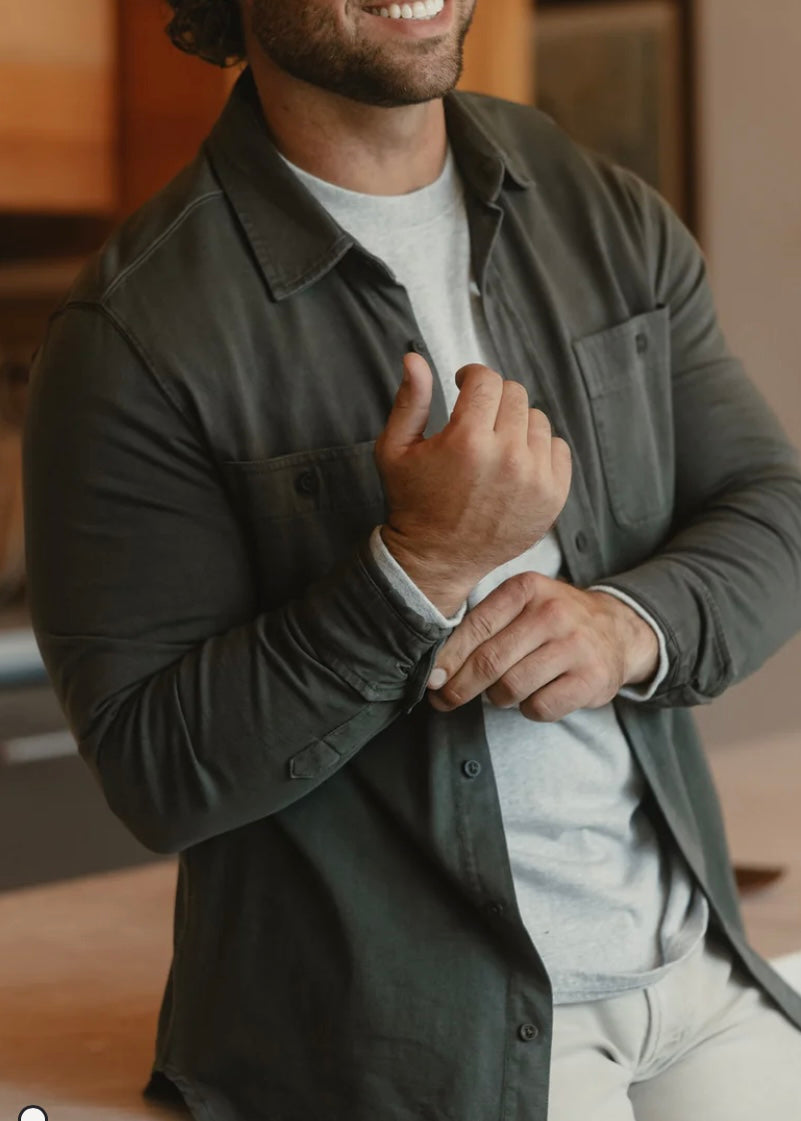 Lennox Jersey Button Up